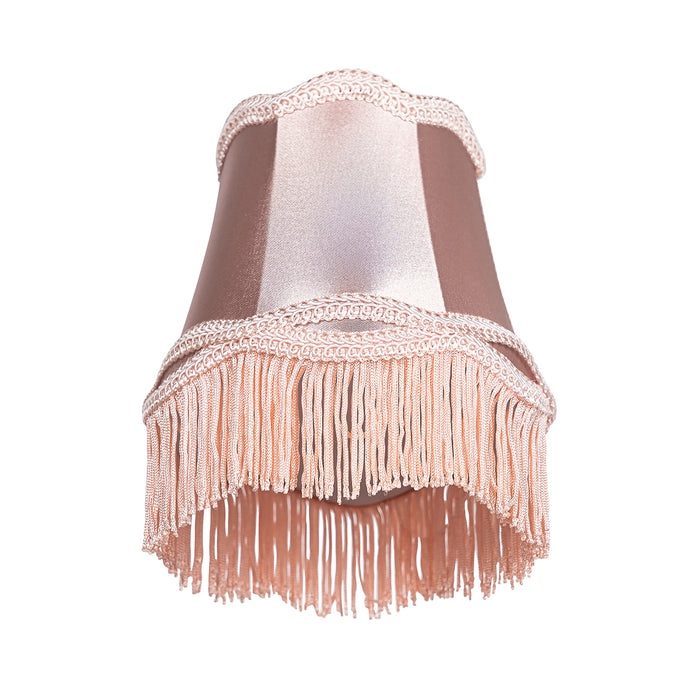 QAZQA Stoffen klemkap roze 12 cm - Granny