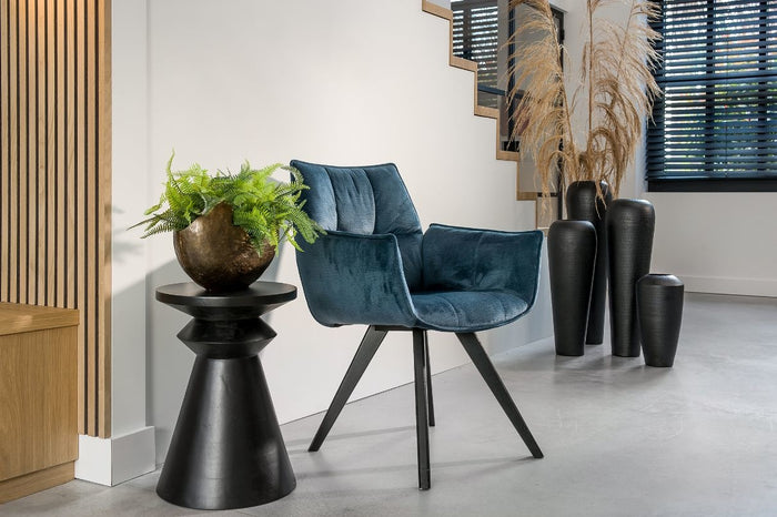 Mister Habitat - Pompeii-vaas-large-zwart &antiek goud-Mister Habitat