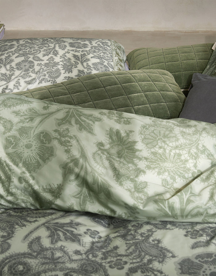 Essenza Maere Dekbedovertrek Comforting green 260 x 220 cm