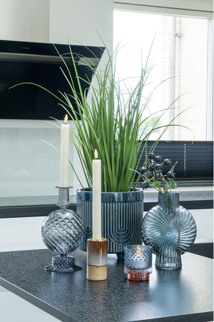 Artichok Sofia kandelaar keramiek roestbruin