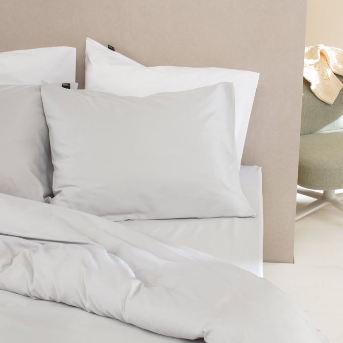 Damai Dekbedovertrek Bio Katoen Satijn - light grey 240x200|220cm