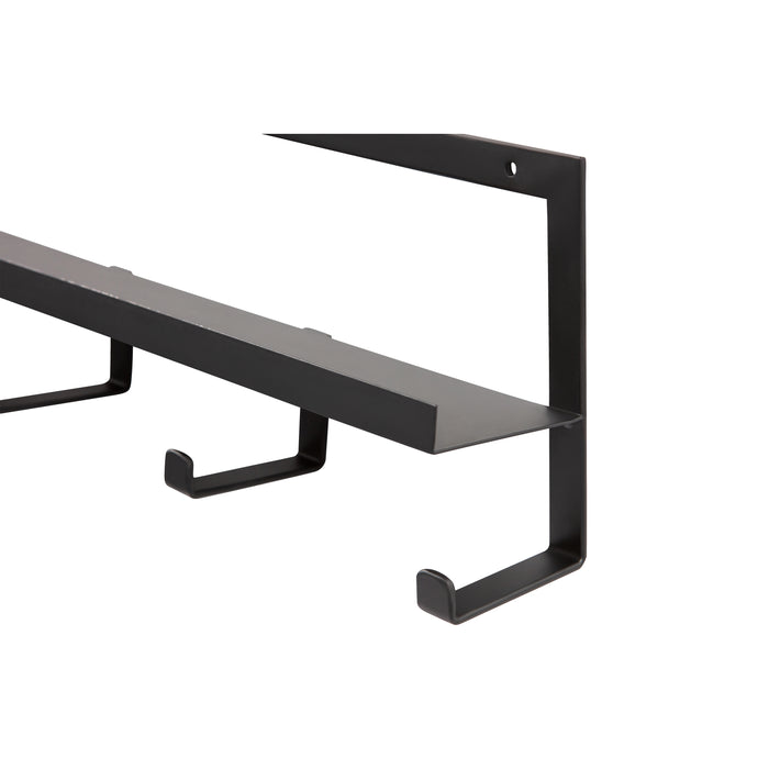 WOOOD Quinn Kapstok 5 Haken Metaal Zwart