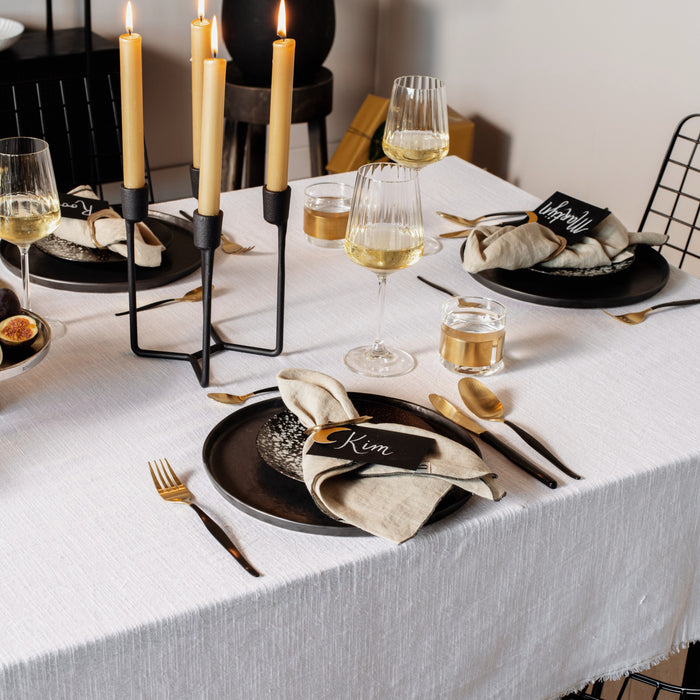 Gero Roos bestekset 24-delig - Zwart/Goud