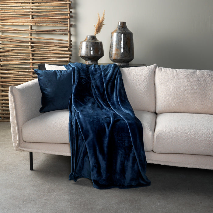 Dutch Decor plaid CHARLIE - 200x220 cm Insignia Blue