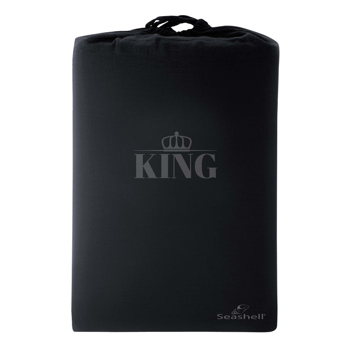 Kussensloop King 2 stuks - 300TC topkwaliteit - 2x 60x70cm - antraciet