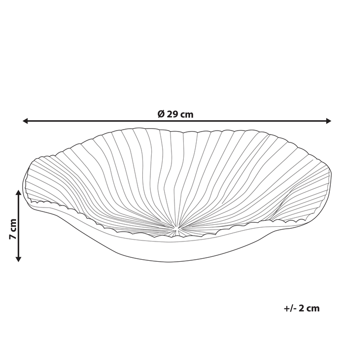 Beliani - HATRA - Decoratieve schaal - Goud - Aluminium