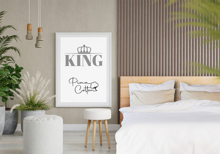 Seashell King - Hoeslaken Uni 300TC - 180x200cm - wit