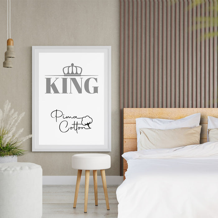 Phlox - Hoeslaken Uni 300TC - 140x200cm - wit