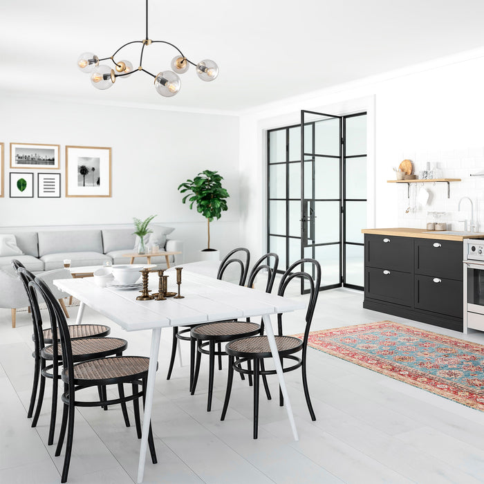 KOBO Living Hanglamp Kromozom Black and Transp