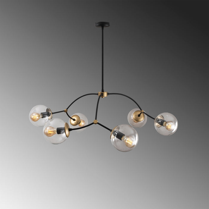 KOBO Living Hanglamp Kromozom Black and Transp