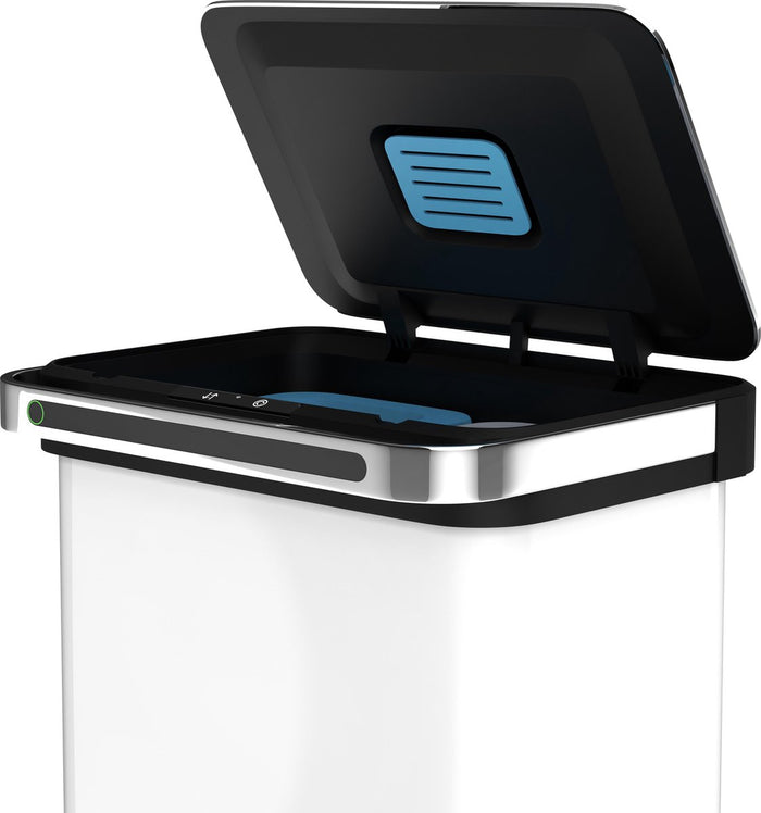 StangVollby Halden prullenbak met sensor - 4 vakken - 50L - Wit