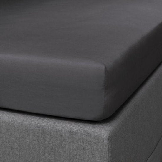 Phlox - Hoeslaken Uni 300TC - 180x200cm - antraciet