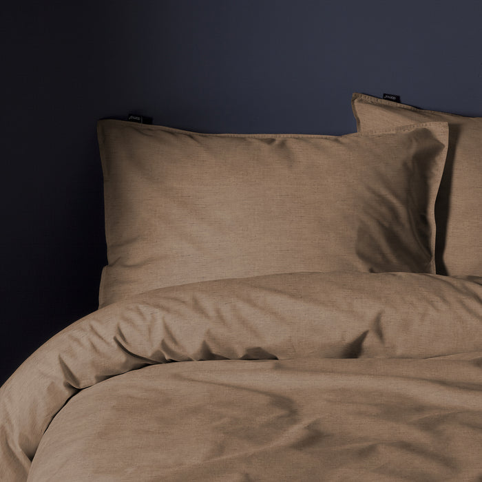 Damai dekbedovertrek Mik - Katoen - 140x200|220 cm - Walnut