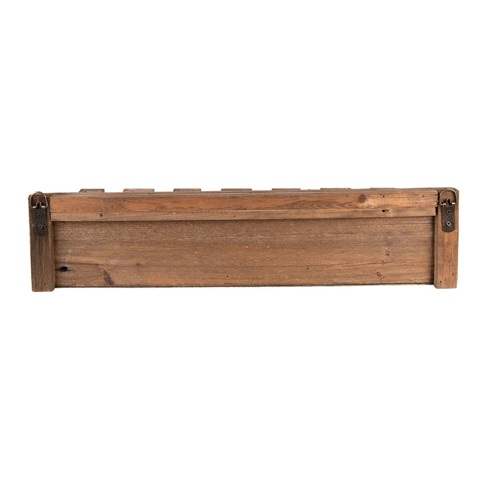 Clayre & Eef Wijnrek 57x28x14 cm Bruin Hout Flessenrek