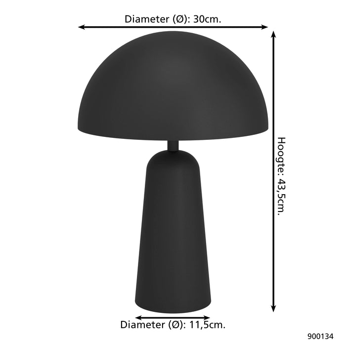 EGLO Aranzola Tafellamp Ø 30 cm - Zwart