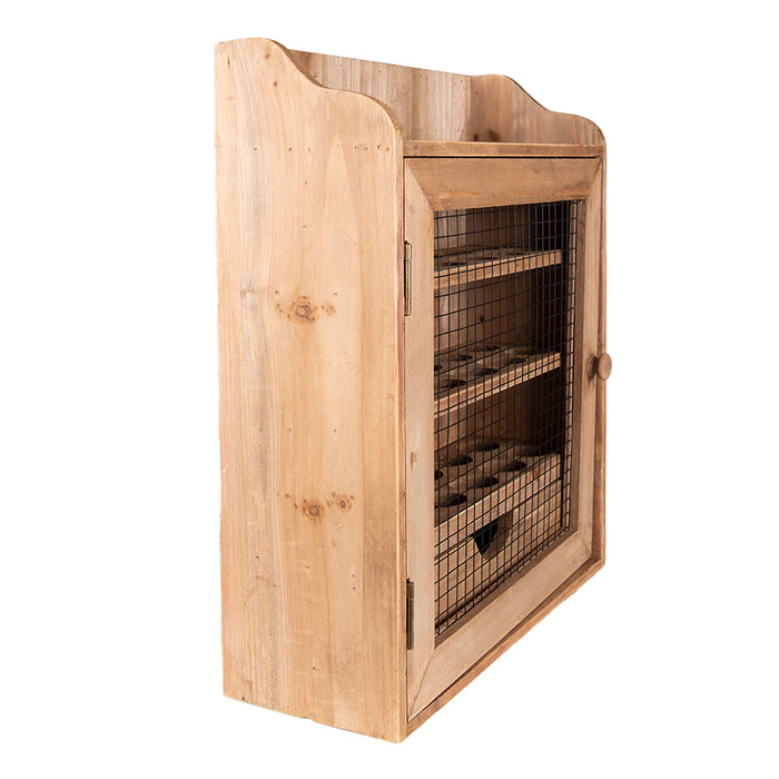 Clayre & Eef Eierkastje 35x14x44 cm Bruin Hout Rechthoek Eierhouder