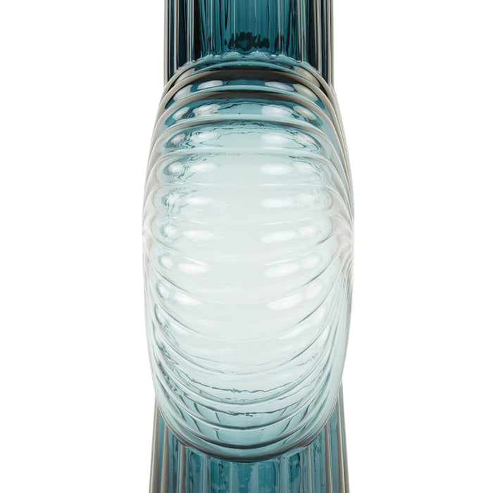 Light & Living Light&living Vaas 27x13x40 cm MIA glas petrol