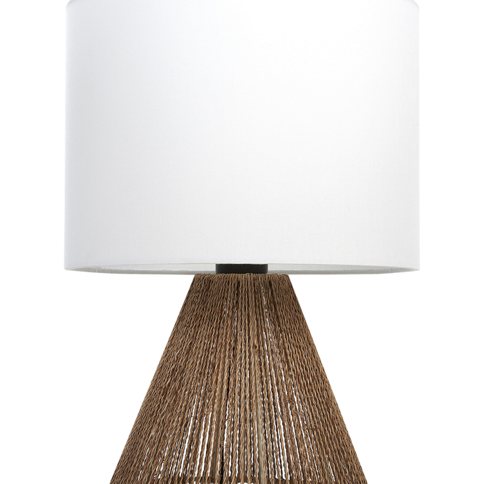 Beliani - MALEWA - Tafellamp - Natuurlijk - Papier touw