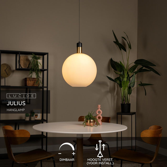 Lucide JULIUS Hanglamp - Opaal