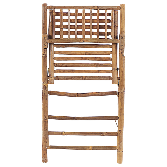 Beliani-SAVELLETRI-Bistroset voor 2-Lichte houtkleur-Bamboehout