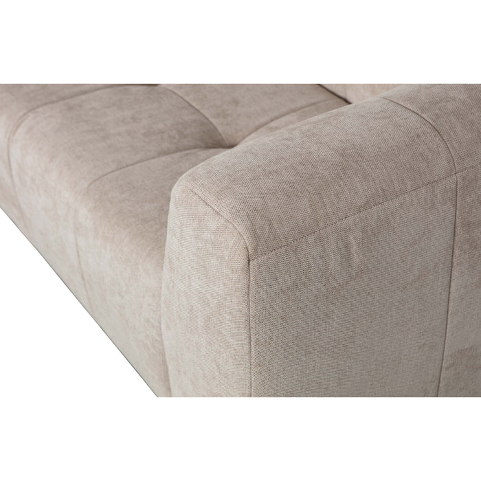 WOOOD Grid 3-Zits Bank - Stof - Zand - 73x230x98