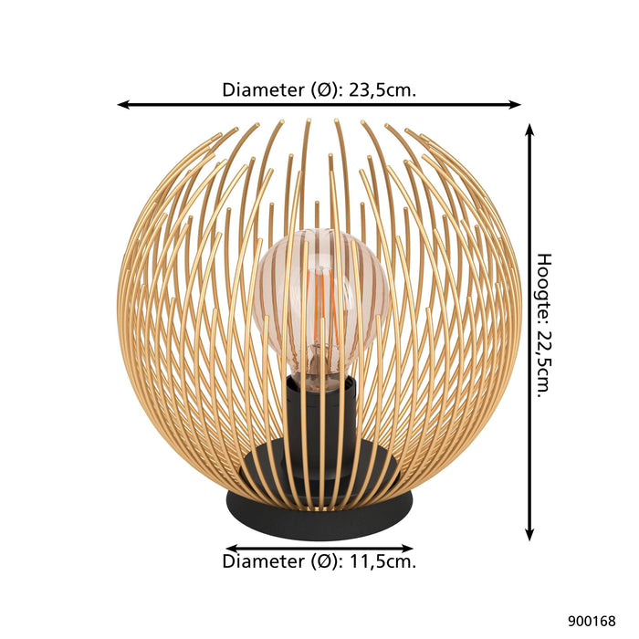 EGLO Venezuela Tafellamp Ø 23,5 cm - Goud
