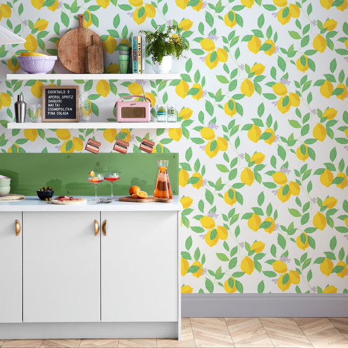 Envy vliesbehang Feeling Fruity Fresh wit 10mx52 cm