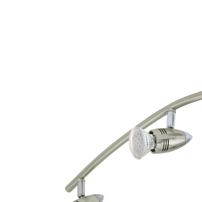 EGLO Magnum - Plafondspots - 4 Lichts - LED - Nikkel-Mat, Chroom