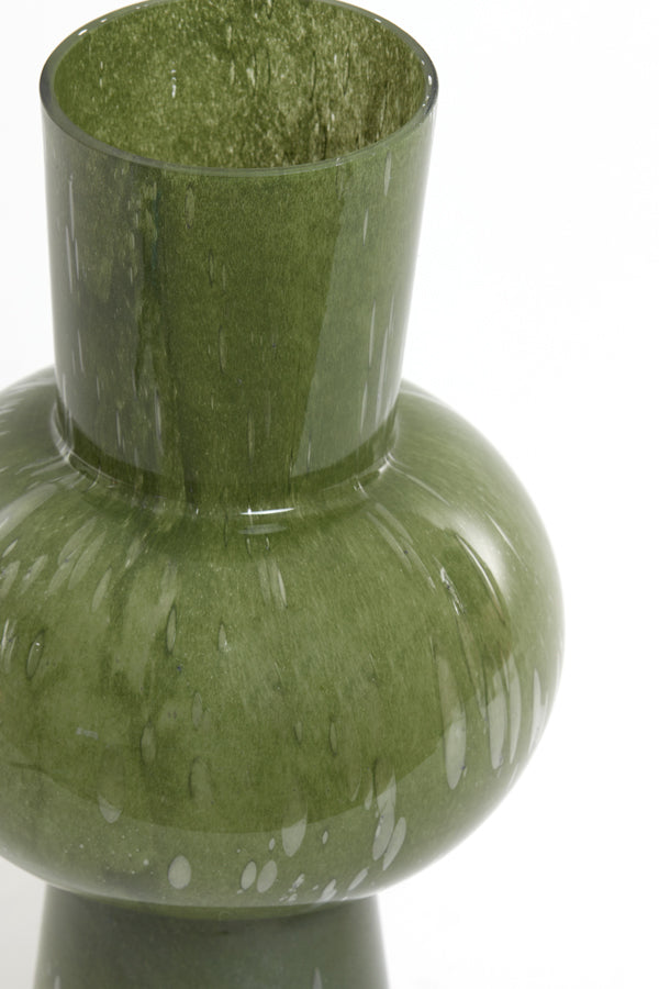 Light & Living Light&living Vaas Ø23x40 cm HALLEY glas olijf groen