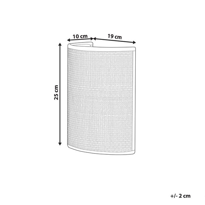 Beliani - DEMITRIE - Wandlamp - Natuurlijk - Rotan