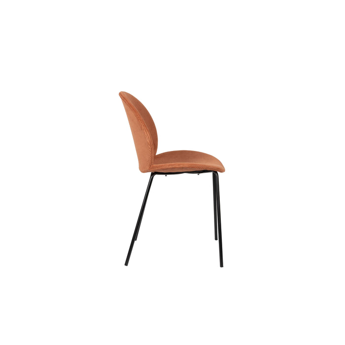 Zuiver Bonnet Chair Terracotta - Set van 2