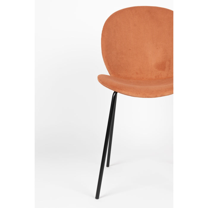 Zuiver Bonnet Chair Terracotta - Set van 2