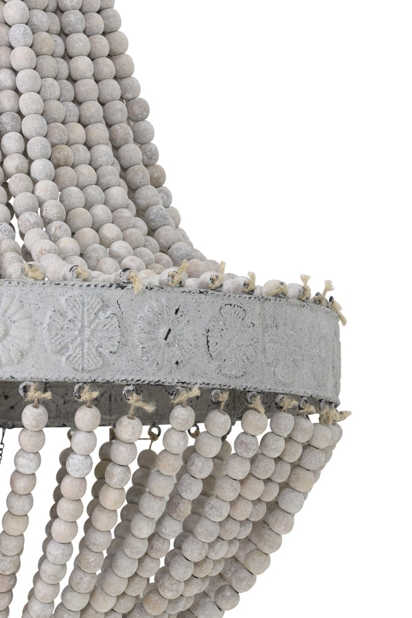 Light & Living - Hanglamp Luna - 35.5x35.5x45 - Wit