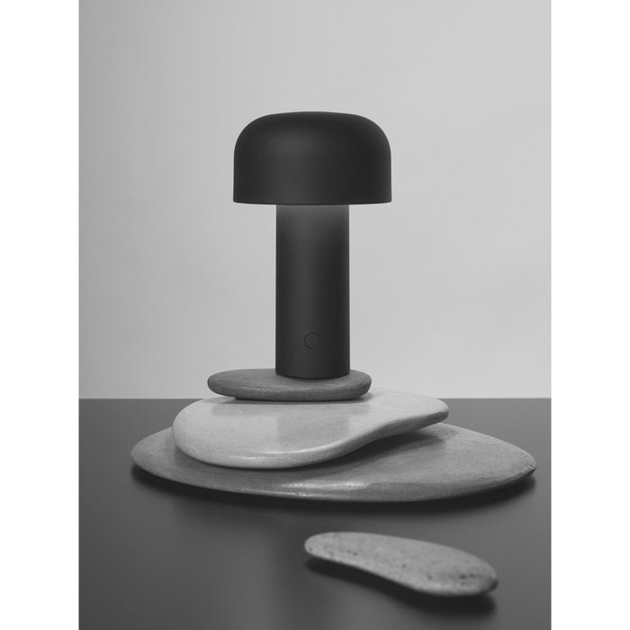 Bellhop tafellamp LED oplaadbaar grijs