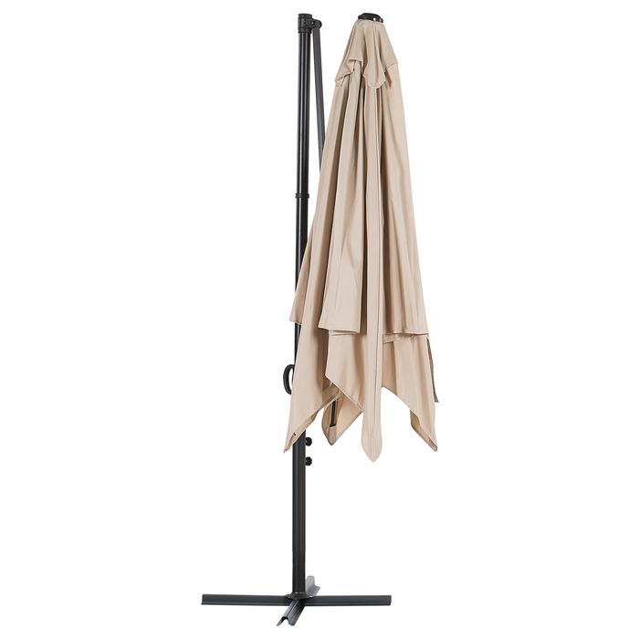 Beliani - MONZA II - Zweefparasol - Beige - Polyester