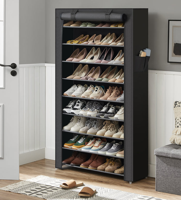 Schoenenrek - 40 paar schoenen - 88x160x28 cm - zwart