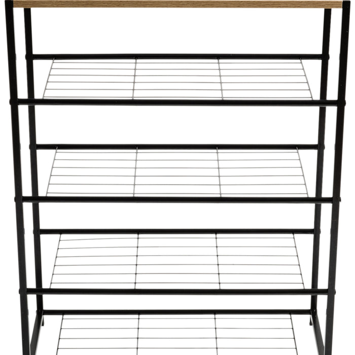 Schoenenrek voor 12 Paar Schoenen met Houten Plank