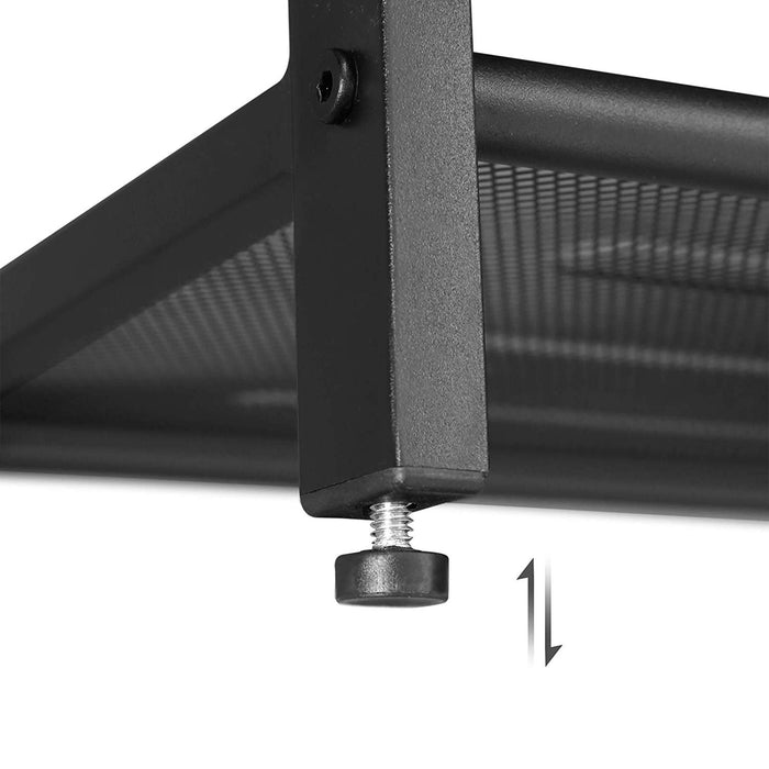 Schoenenrek - industriële look - 100x93x30 cm - vintage bruin