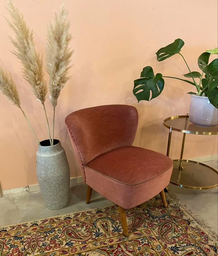 Reliving Vintage Stoel Roze Cocktail Fauteuil