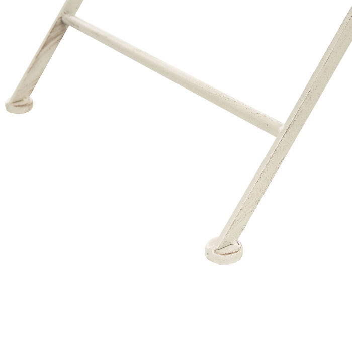 Beliani - BIVIO - Tuintafel - Wit - 90 x 90 cm - IJzer