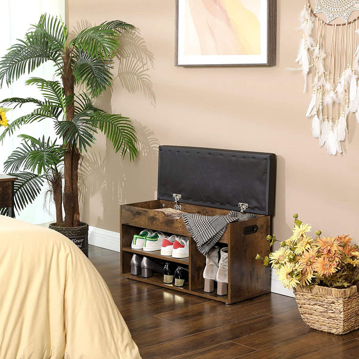 ACAZA Schoenenkast Vintage bruin