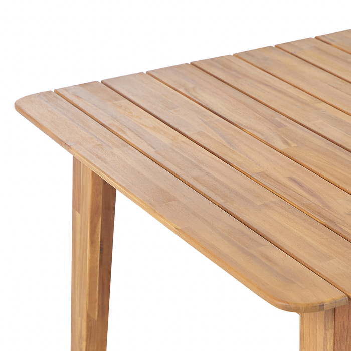 Beliani-FORNELLI -Tuintafel-Lichte houtkleur-90 x 180 cm-Acaciahout