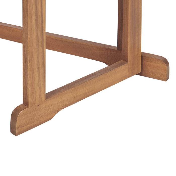 Beliani-TREIA -Tuintafel-Lichte houtkleur-47 x 110 cm-Acaciahout