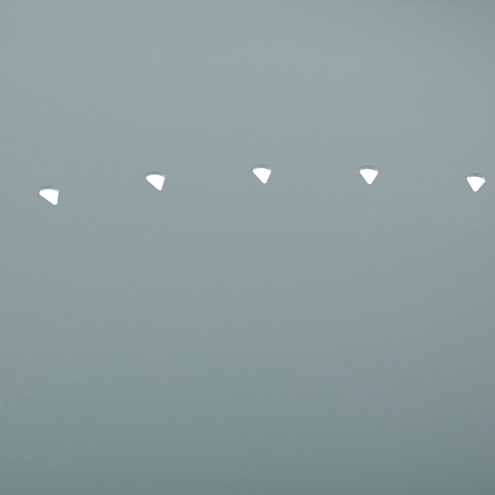 Beliani - CALVI - Tuintafel - Blauw - 160 x 90 cm - Staal