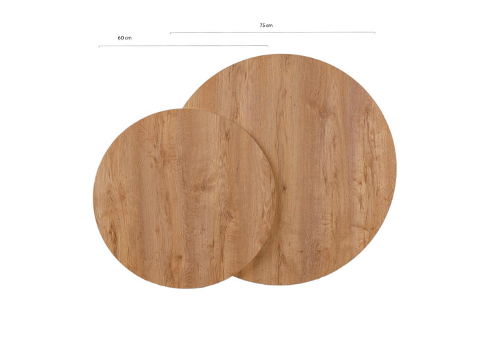 Ronde salontafel set Kiev XL 75 cm