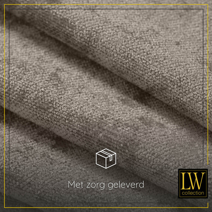 LW Collection Kant en klaar gordijnen taupe 140x270cm