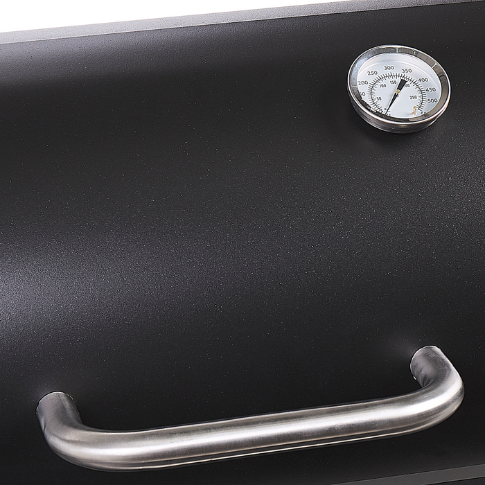 Beliani - KATLA - Houtskoolgrill - Zwart - Staal