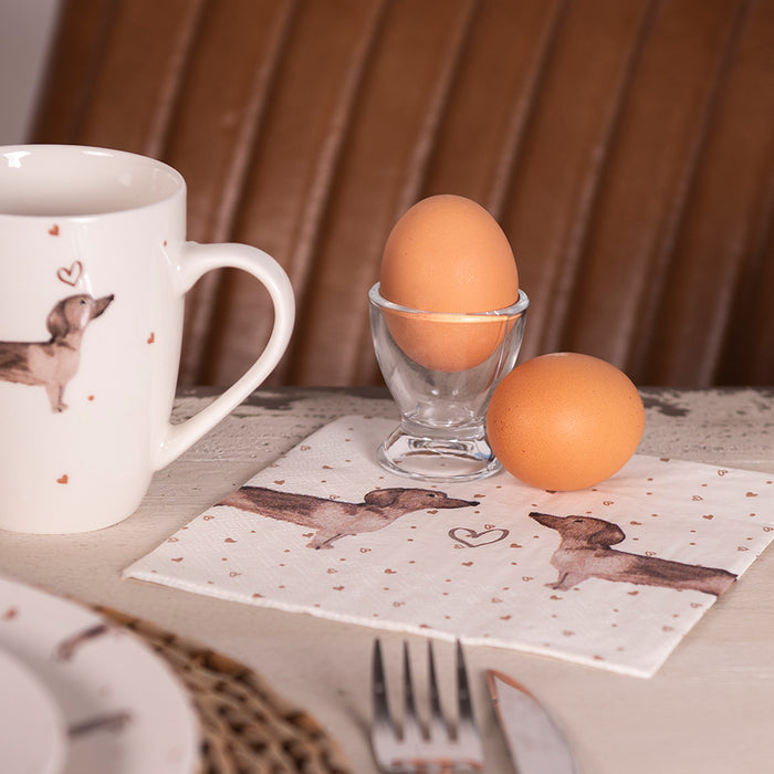 Clayre & Eef Eierdopje Ø 5x6 cm Glas Eierhouder