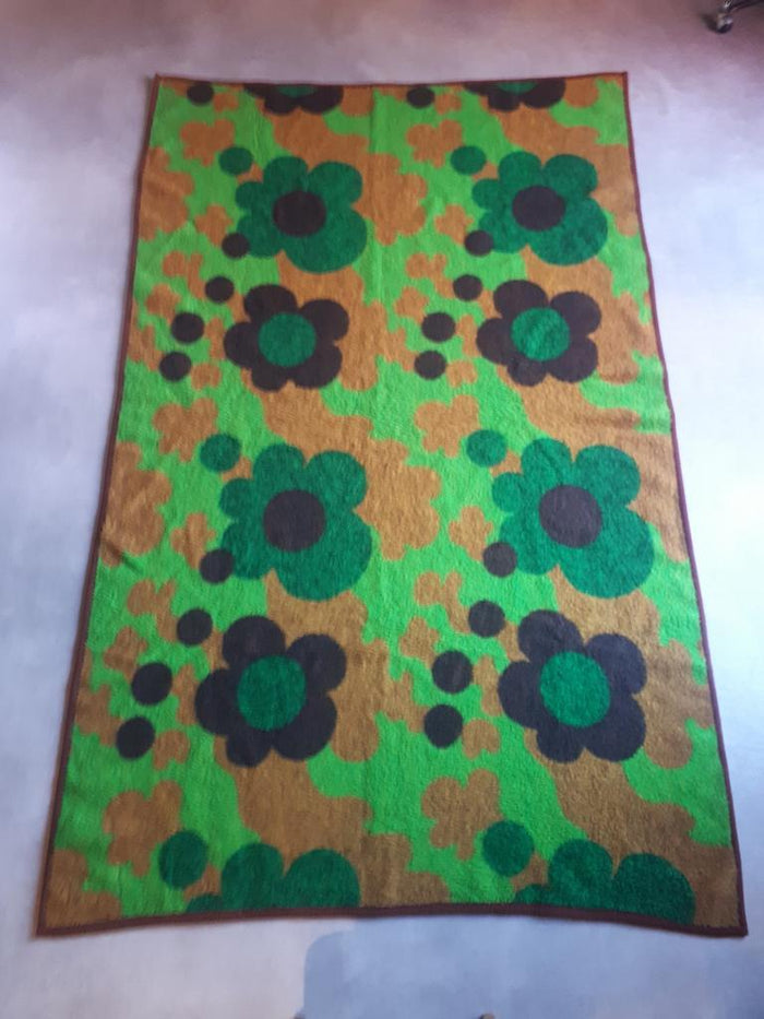 Reliving *70'S Vintage Deken Dralon Deken Retro Deken Funky