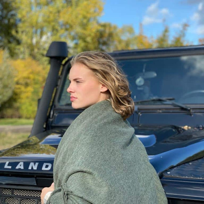 Chill-Dept. - Santa Cruz Alpacawol Plaid Silver Grey